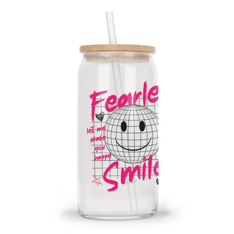 Fearless Smile Glass Tumbler | Artistshot