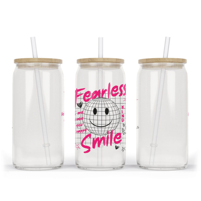 Fearless Smile Glass Tumbler | Artistshot