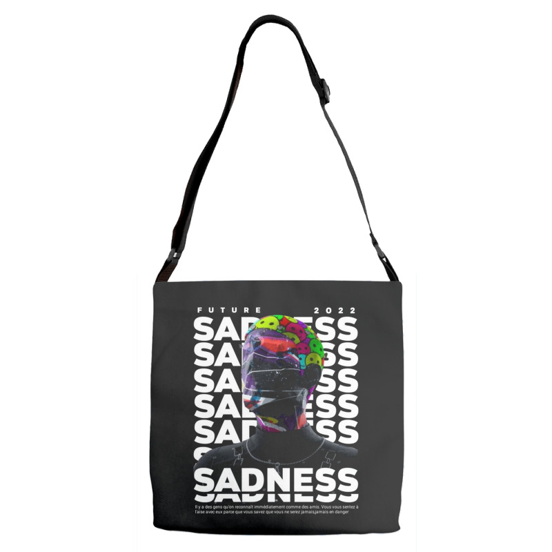 Sadness Adjustable Strap Totes | Artistshot