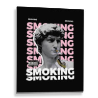 Smoking Metal Print Vertical | Artistshot