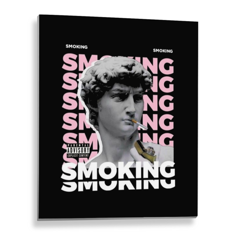 Smoking Metal Print Vertical | Artistshot