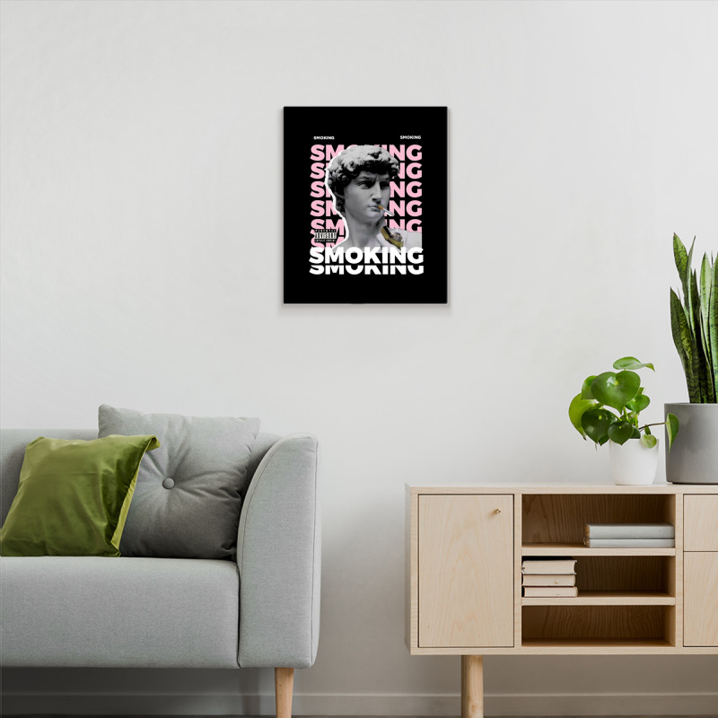 Smoking Metal Print Vertical | Artistshot