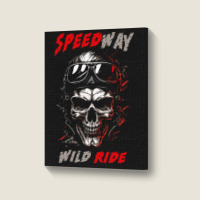 Speed Way Wild Ride Portrait Canvas Print | Artistshot