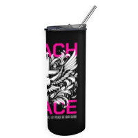 Teach Peace Skinny Tumbler | Artistshot