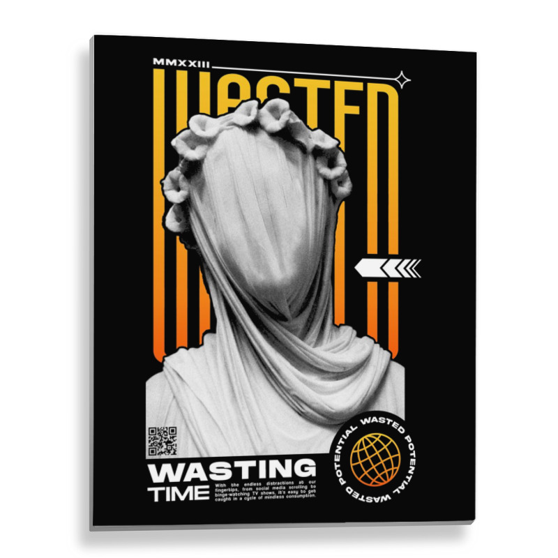 Wasting Time Metal Print Vertical | Artistshot