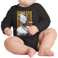 Wasting Time Long Sleeve Baby Bodysuit | Artistshot