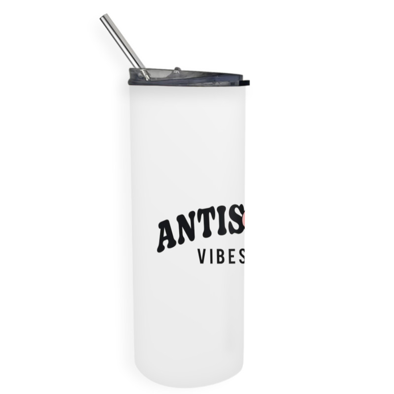 Antisocial Vibes Only Skinny Tumbler | Artistshot