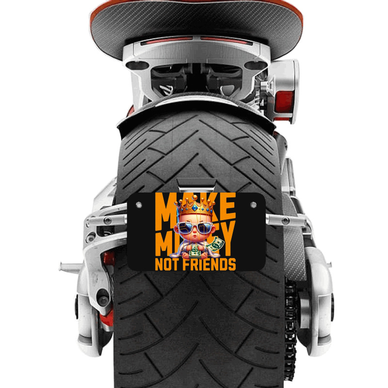 Baby King Make Money Motorcycle License Plate | Artistshot