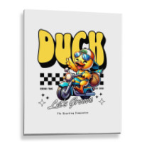 Happy Duck Metal Print Vertical | Artistshot