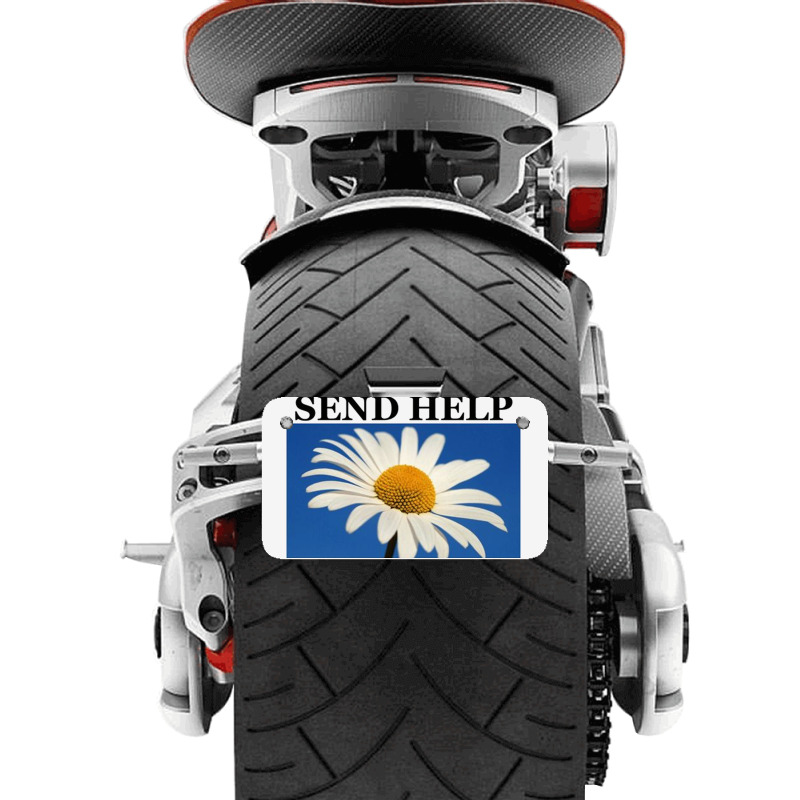 Send Help Motorcycle License Plate | Artistshot