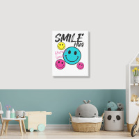 Smile Hug Portrait Canvas Print | Artistshot