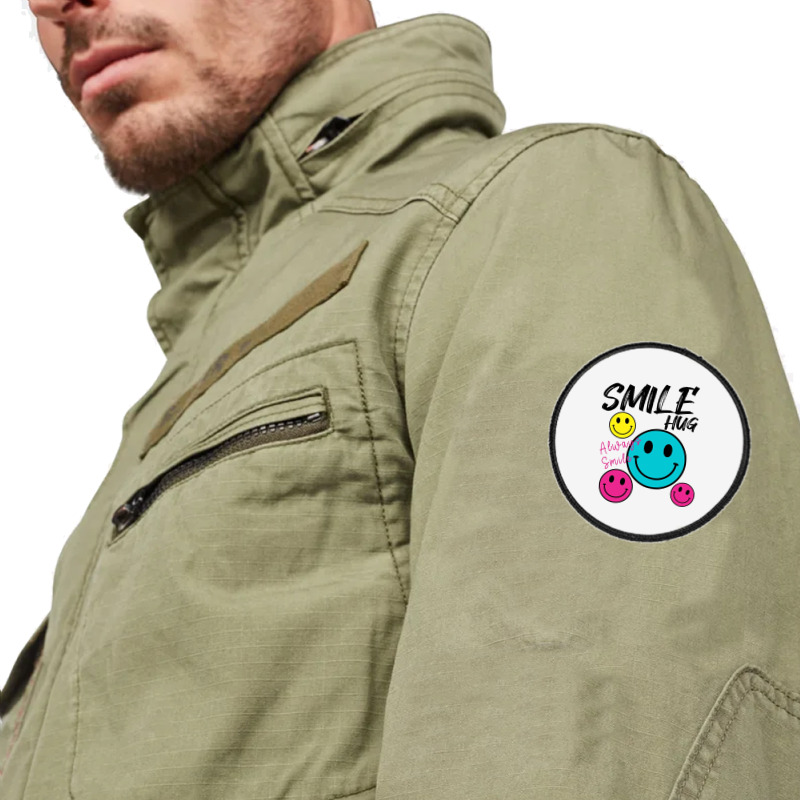 Smile Hug Round Patch | Artistshot