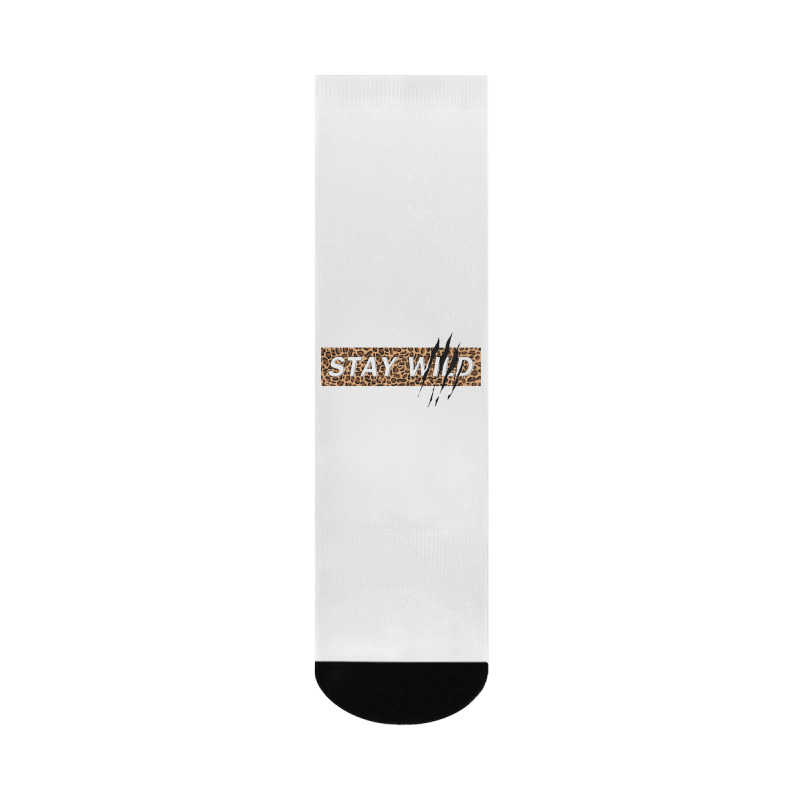 Stay Wild Crew Socks | Artistshot