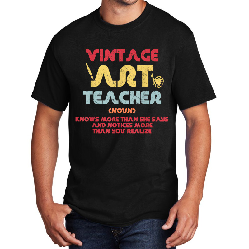 Cute Art Teacher Basic T-shirt | Artistshot