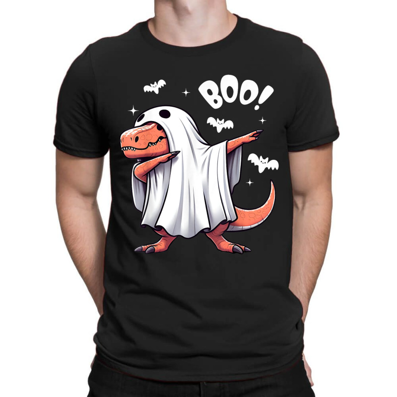 Funny Dabbing Dinosaur Spooky Halloween Boo T-shirt | Artistshot