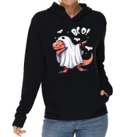 Funny Dabbing Dinosaur Spooky Halloween Boo Lightweight Hoodie | Artistshot