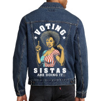 Voting Sistas Are Doing It Men Denim Jacket | Artistshot