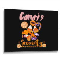 Candy's Security Funny Halloween Metal Print Horizontal | Artistshot