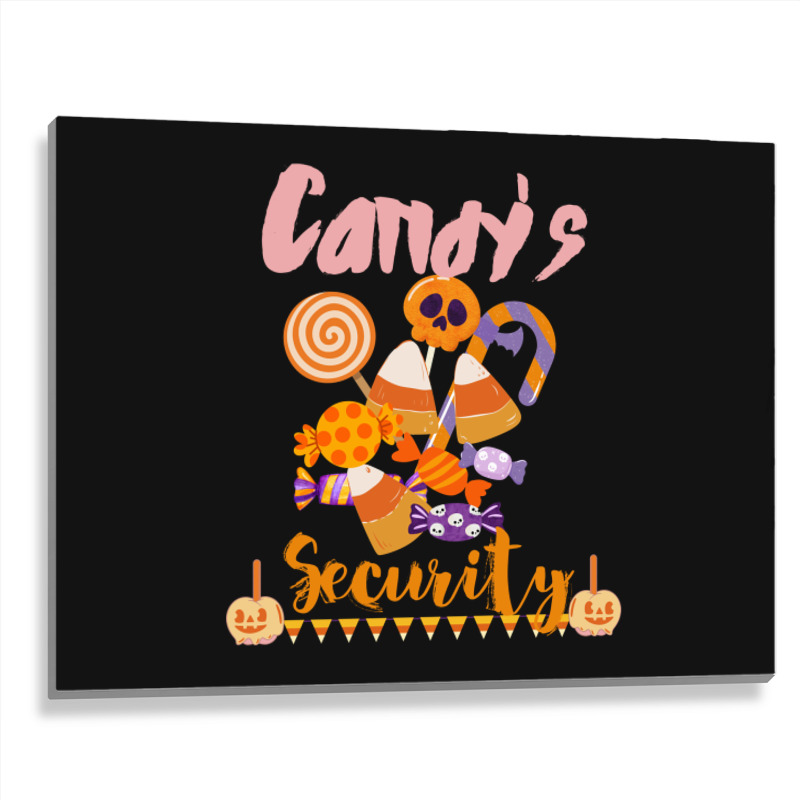 Candy's Security Funny Halloween Metal Print Horizontal | Artistshot