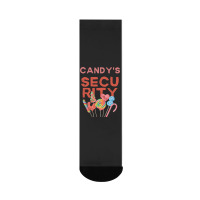 Candy's Security For Halloween Happy Crew Socks | Artistshot