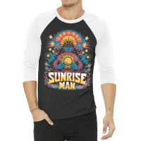 Sunrise Man 3/4 Sleeve Shirt | Artistshot