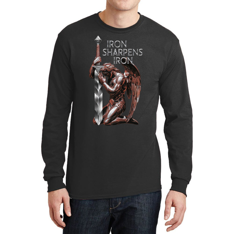 The Archangel Kneeling In Prayer Long Sleeve Shirts | Artistshot