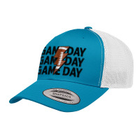 Vintage Game Day Football Lightning Bolt Funny Team Sport Retro Trucker Cap | Artistshot