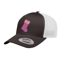 Pink Christmas Stocking Retro Trucker Cap | Artistshot