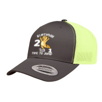 Kids Cat Time To Jump 2nd Birthday Boy 2 Two Year Old Bday Boys T Shir Retro Trucker Cap | Artistshot