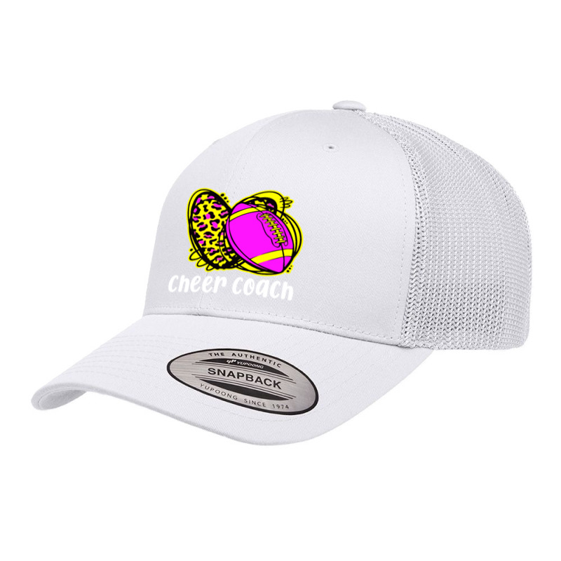 Cheer Coach Leopard Cheerleading Football Mom Retro Trucker Cap | Artistshot