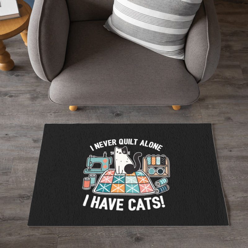 I Never Quilt Alone I Have Cats Dornier Rug | Artistshot