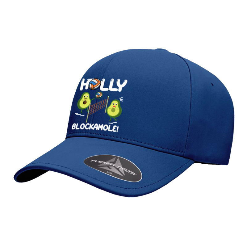 Holy Blockamole Funny Avocado Volleyball Holy Blockamole Guacamole Pla Seamless Cap by hardlyvagabond | Artistshot