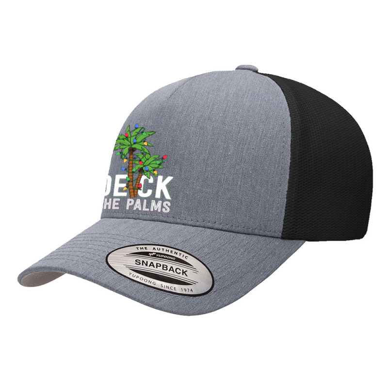 Deck The Palm Tree Lights Tropical Hawaii Family Christmas Yupoong Trucker Cap by cm-arts | Artistshot