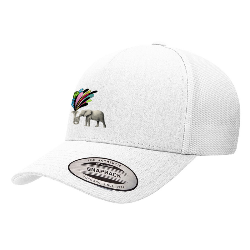 Elephant Playing A Musical Instrument Yupoong Trucker Cap by cm-arts | Artistshot