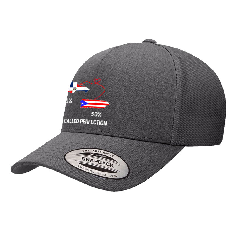 Half Puerto Rican Half Dominican Flag Map Combined Pr Rd T Shirt Yupoong Trucker Cap by cm-arts | Artistshot