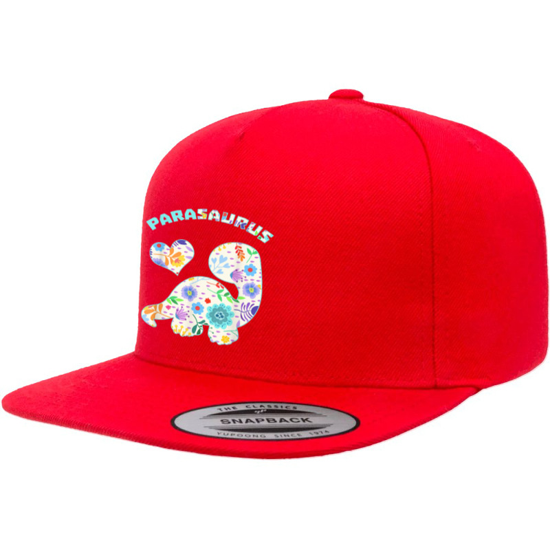 Parasaurus Paraprofessional Paraeducator Dinosaur Lover 5 Panel Snapback Cap | Artistshot