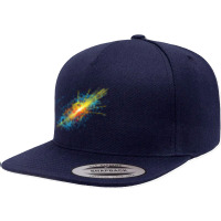 Higgs Boson Particle Quantum Theory Sci Fi Funny Giftsss 5 Panel Snapback Cap | Artistshot