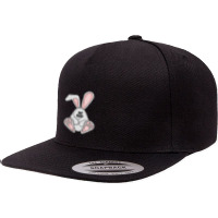 Eating Rabbit Cartoon Animals Causes Pandemics T-shirts Collection Wit 5 Panel Snapback Cap | Artistshot