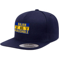 Barbados Flag With Barbados Tridents Bajan As Rasshole 5 Panel Snapback Cap | Artistshot