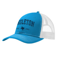 Angleton Texas Tx Vintage Athletic Navy Sports Design Pa Trucker Cap | Artistshot