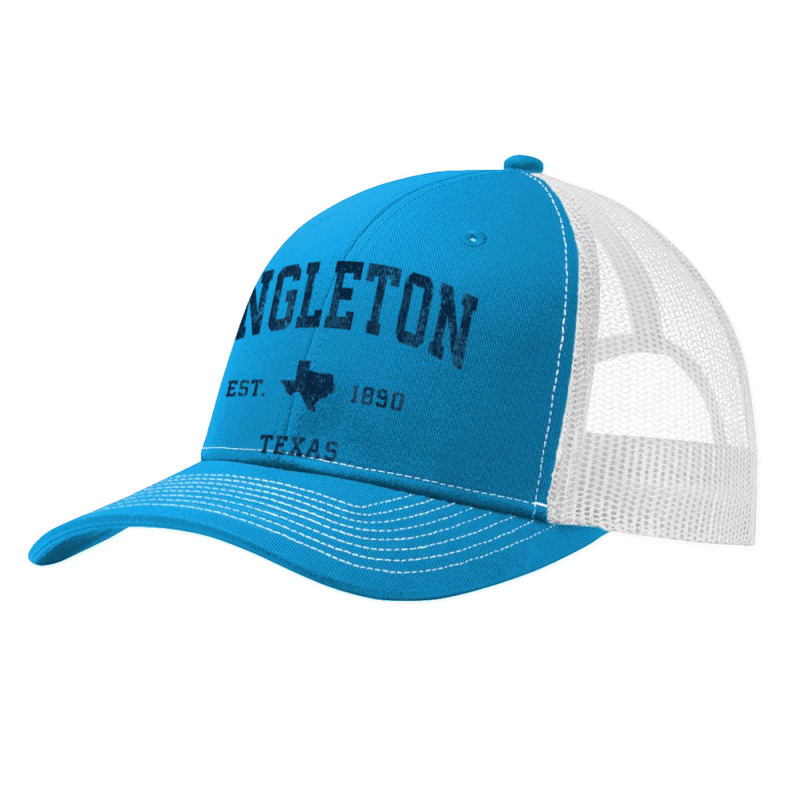 Angleton Texas Tx Vintage Athletic Navy Sports Design Pa Trucker Cap by Carnations | Artistshot