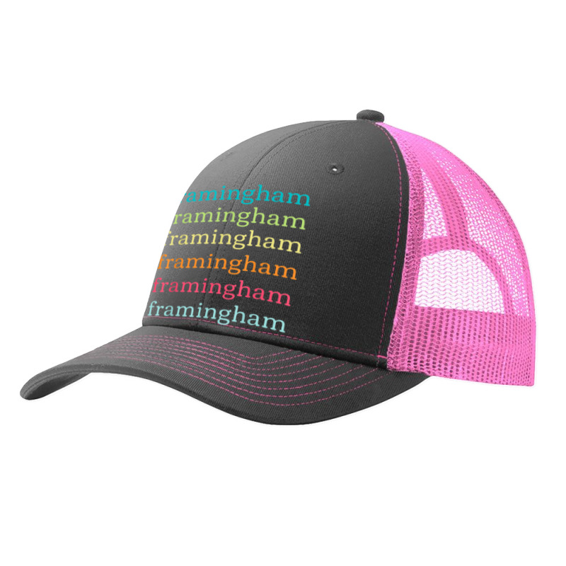 Framingham Massachusetts (ma) Cute And Colorful Text Pa Trucker Cap by Sombre | Artistshot