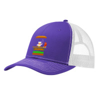 Burger Time Retro 80's Arcade Game Design Pa Trucker Cap | Artistshot