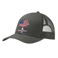 American Flag With Dominican Republic Pa Trucker Cap | Artistshot