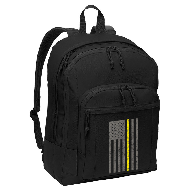 Dispatcher Thin Gold Line Shirt Basic Backpack | Artistshot