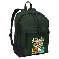 70th Birthday September 1952 Retro Cassette Limited Edition Basic Backpack | Artistshot