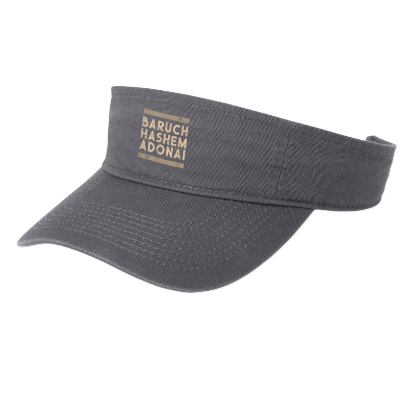 Baruch Hashem Adonai   Hebrew Messianic Christian Gift T Shirt Fashion Visor | Artistshot