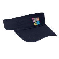 Teacher Colorful Distressed Leopard Lightning Bolt Trendy Fashion Visor | Artistshot