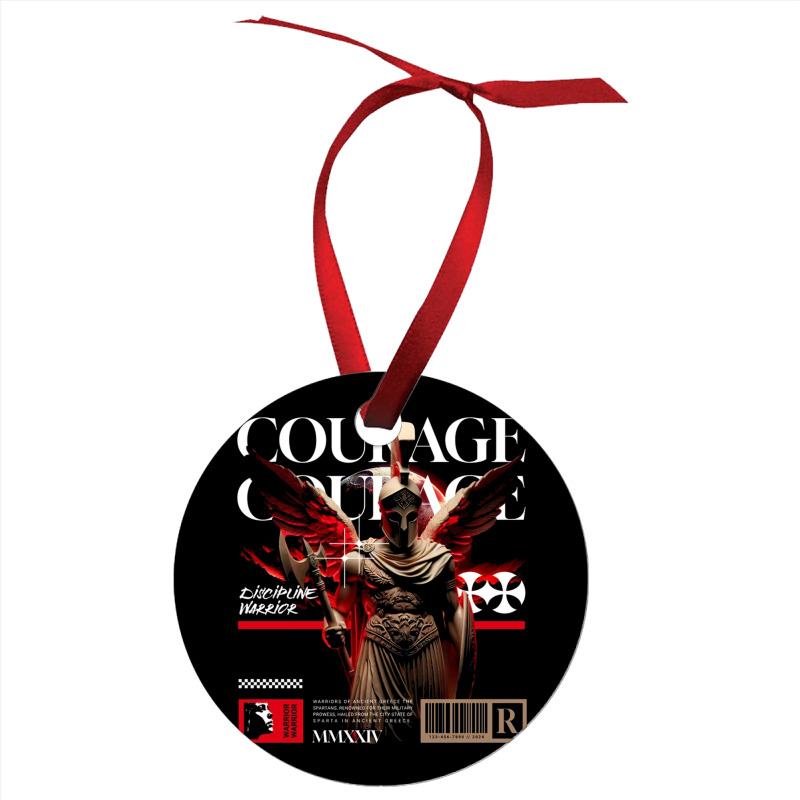 Courage And Discipline Warrior Ornament | Artistshot