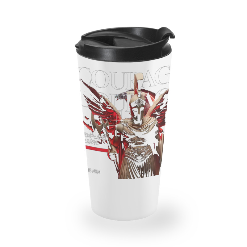 Courage And Discipline Warrior Travel Mug | Artistshot